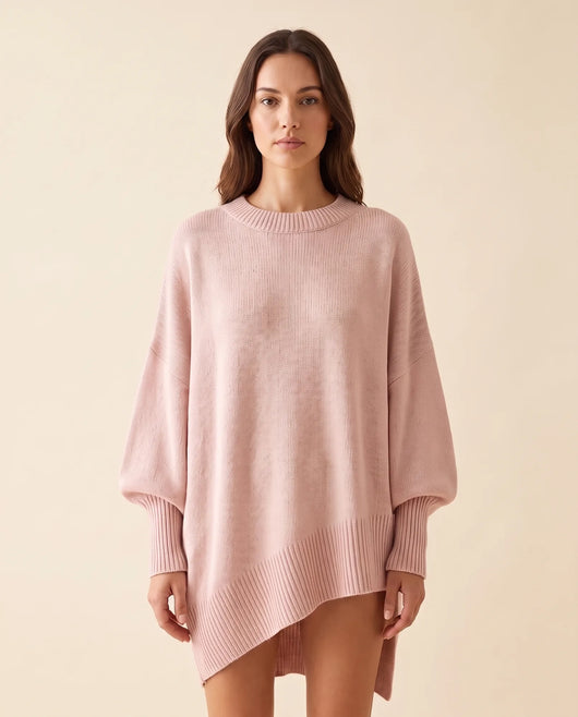 Daphne Pullover oversized mit asymmetrischem Saum