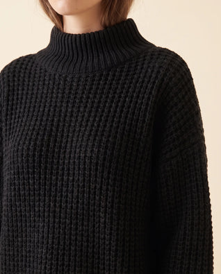 Fern Rollkragenpullover oversized grobstrick