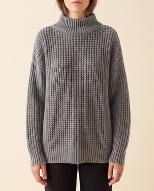 Fern Rollkragenpullover oversized grobstrick