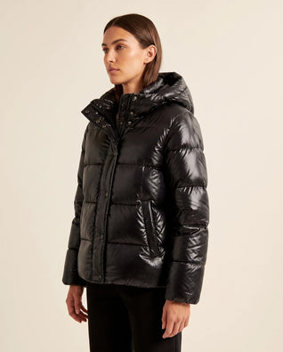 Hazel Steppjacke schmal mit Glanzfinish