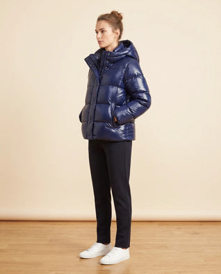 Hazel Steppjacke schmal mit Glanzfinish