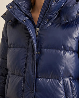 Hazel Steppjacke schmal mit Glanzfinish