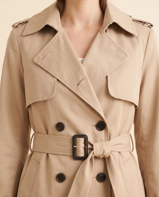 Nell Trenchcoat mit Zweireiher und Gürtel
