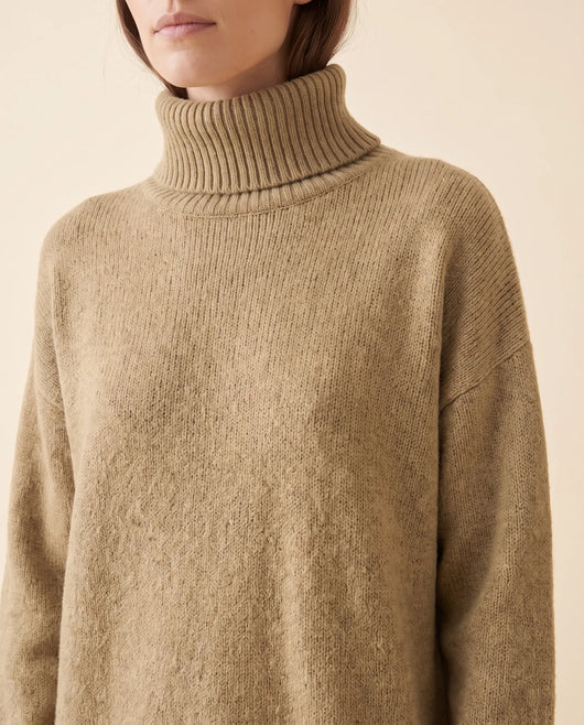 Tess Strickkleid mit Rollkragen