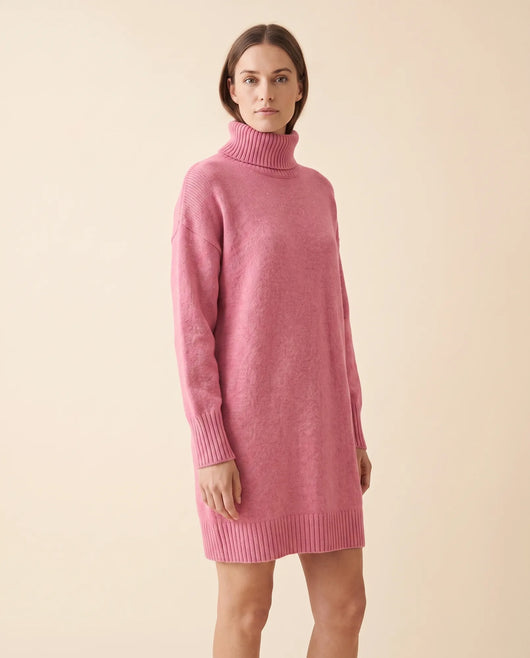 Tess Strickkleid mit Rollkragen