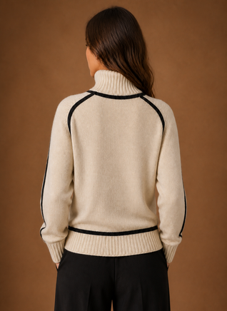Damen Rollkragenpullover aus Wollmischung