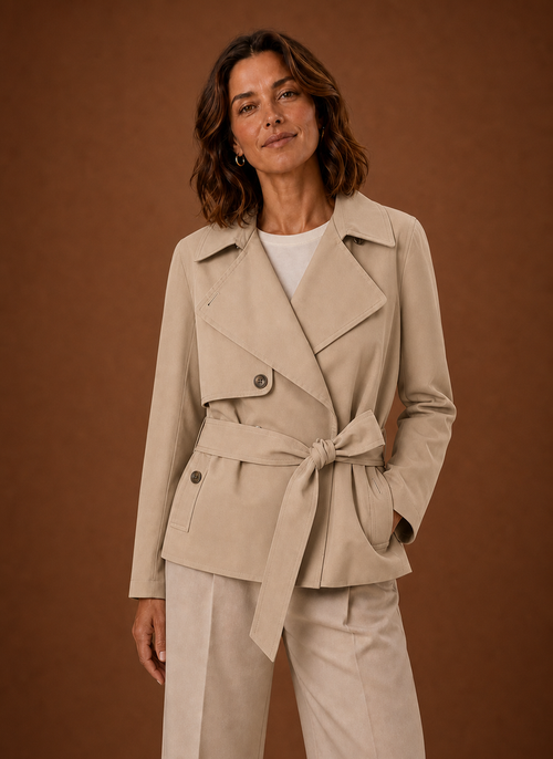 Damen Trenchcoat mit Gürtel