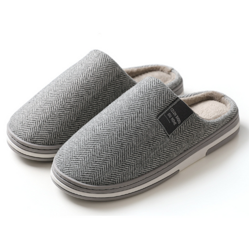 Benedikta | Damen Herringbone Hausschuhe Pantoffeln