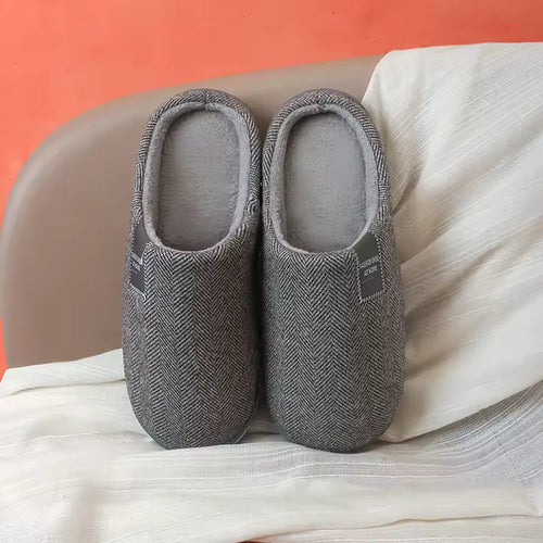 Benedikta | Damen Herringbone Hausschuhe Pantoffeln