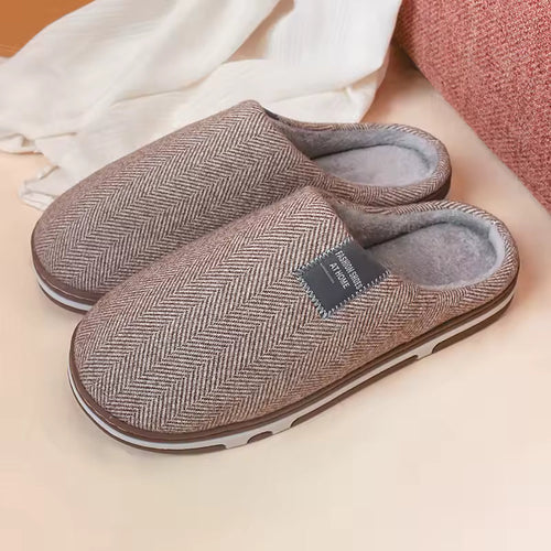 Benedikta | Damen Herringbone Hausschuhe Pantoffeln