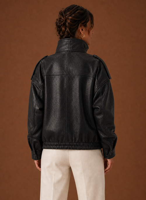Damen Jacke mit Stehkragen in gerader Form