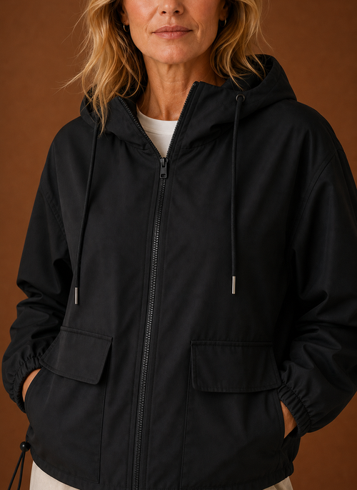 Damen Windjacke mit Kapuze