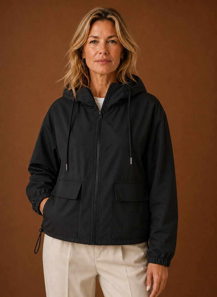 Damen Windjacke mit Kapuze