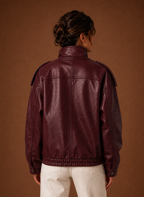 Damen Jacke mit Stehkragen in gerader Form