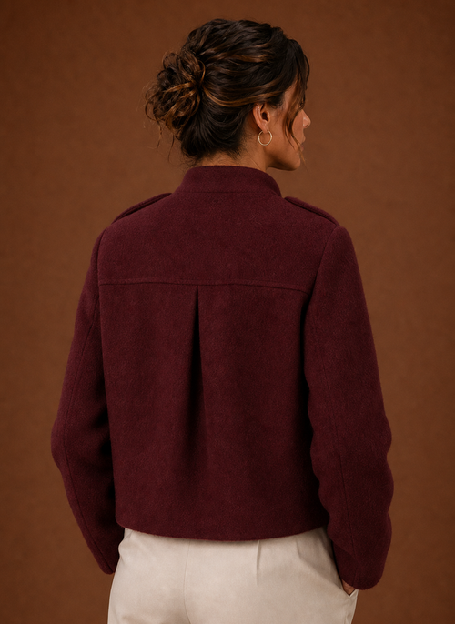 Damen Kurzjacke mit Knopfleiste