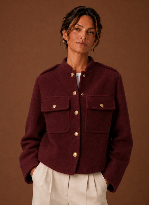 Damen Kurzjacke mit Knopfleiste