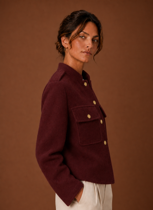Damen Kurzjacke mit Knopfleiste