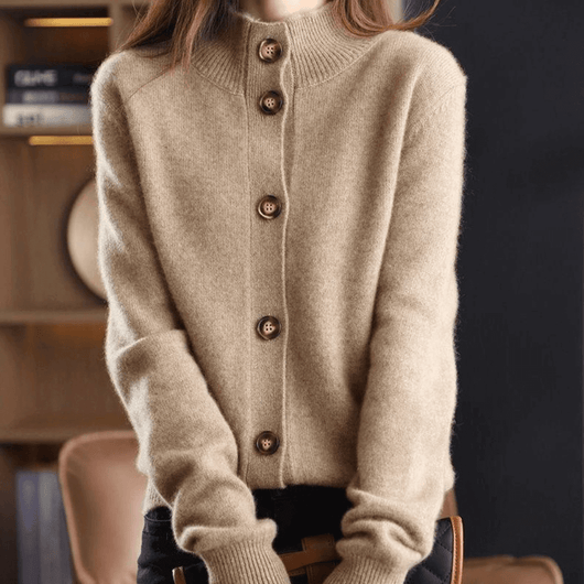 Damen warme Strickjacke leicht und weich
