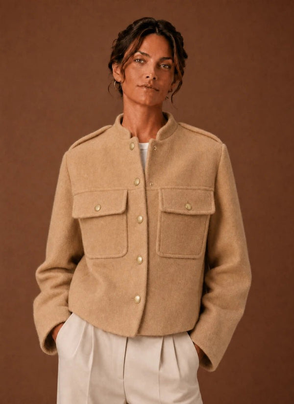 Damen Kurzjacke mit Knopfleiste
