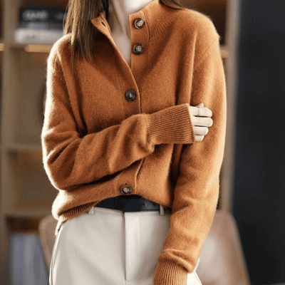 Damen warme Strickjacke leicht und weich