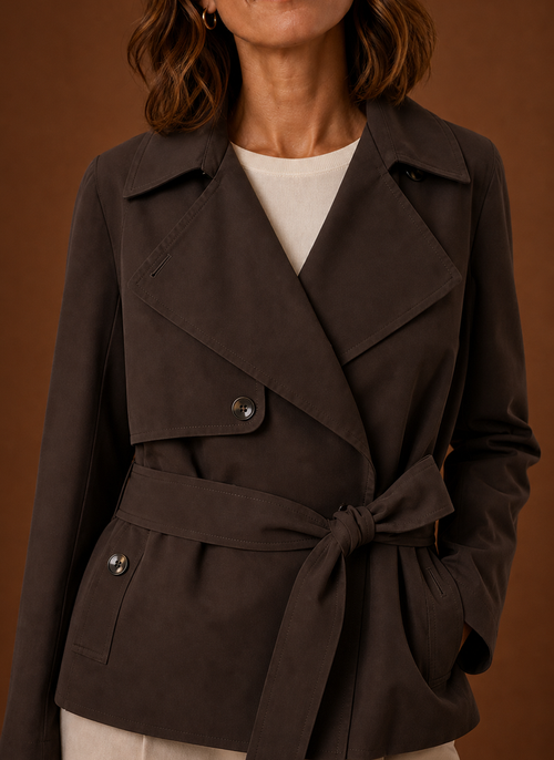 Damen Trenchcoat mit Gürtel