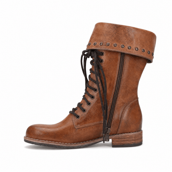 Christel – Stiefeletten mit Vintage-Schnürung