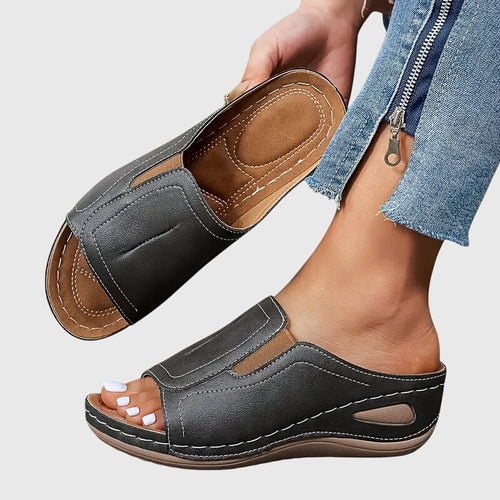 Aretha | Bequeme Flache Sandalen