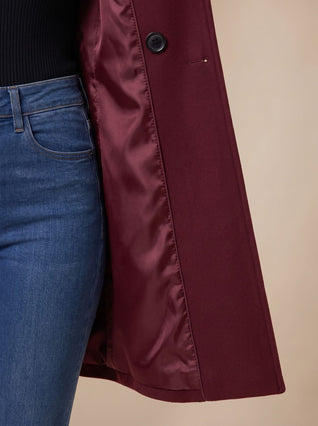Marie | Damen A-Linien Wintermantel mit Knopfverschluss und klassischem Kragen