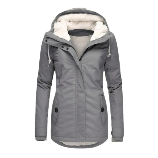 Annika | Damen Allwetter-Parka Gefütterter Sherpa-Kapuzenmantel Wasserabweisend