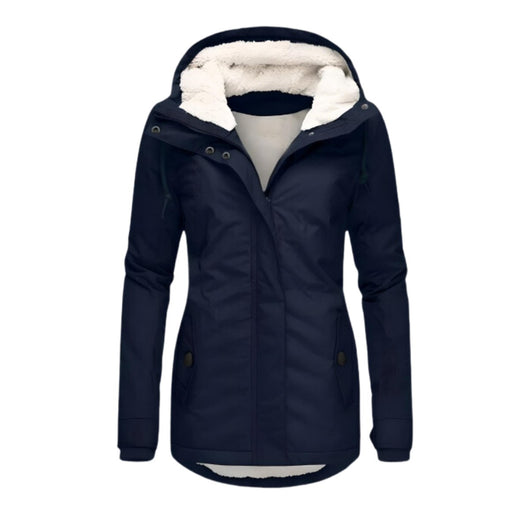 Annika | Damen Allwetter-Parka Gefütterter Sherpa-Kapuzenmantel Wasserabweisend