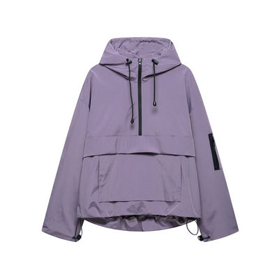 Elisabeth | Damen Kapuzen-Anorak Windschutz Wasserabweisende Outdoorjacke