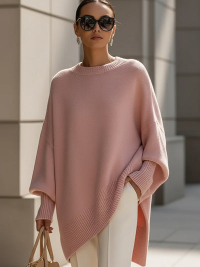 Charlotte | Damen Oversized Fledermausarm Strick Sweater