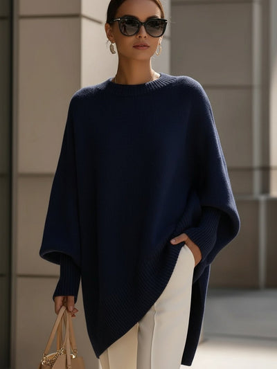 Charlotte | Damen Oversized Fledermausarm Strick Sweater