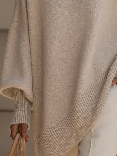 Charlotte | Damen Oversized Fledermausarm Strick Sweater