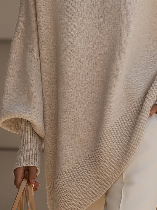 Charlotte | Damen Oversized Fledermausarm Strick Sweater