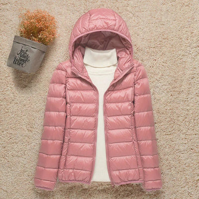 Elisabeth | Damen Steppjacke mit Kapuze ultraleichte Übergangsjacke
