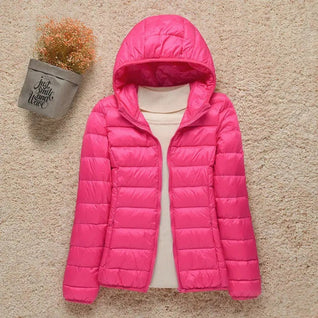 Elisabeth | Damen Steppjacke mit Kapuze ultraleichte Übergangsjacke