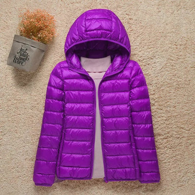 Elisabeth | Damen Steppjacke mit Kapuze ultraleichte Übergangsjacke