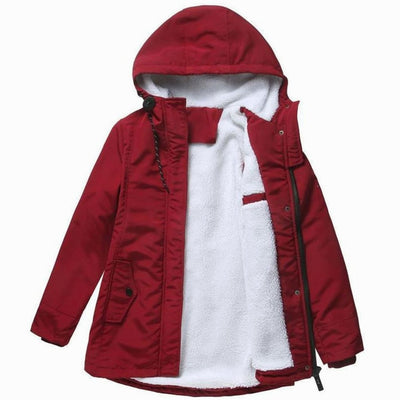 Johanna | Damen Winterjacke mit Kapuze und Fleecefutter isoliert warm