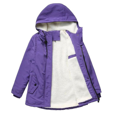 Johanna | Damen Winterjacke mit Kapuze und Fleecefutter isoliert warm