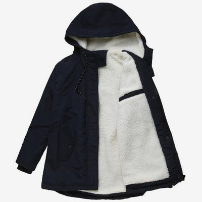 Johanna | Damen Winterjacke mit Kapuze und Fleecefutter isoliert warm