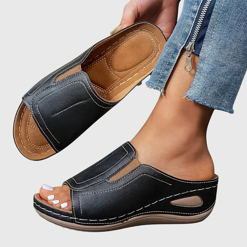 Aretha | Bequeme Flache Sandalen