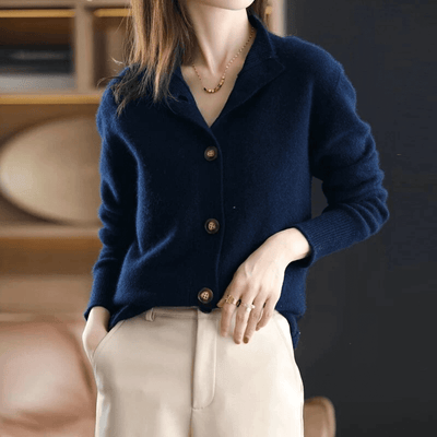 Damen warme Strickjacke leicht und weich
