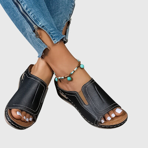 Aretha | Bequeme Flache Sandalen