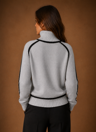 Damen Rollkragenpullover aus Wollmischung