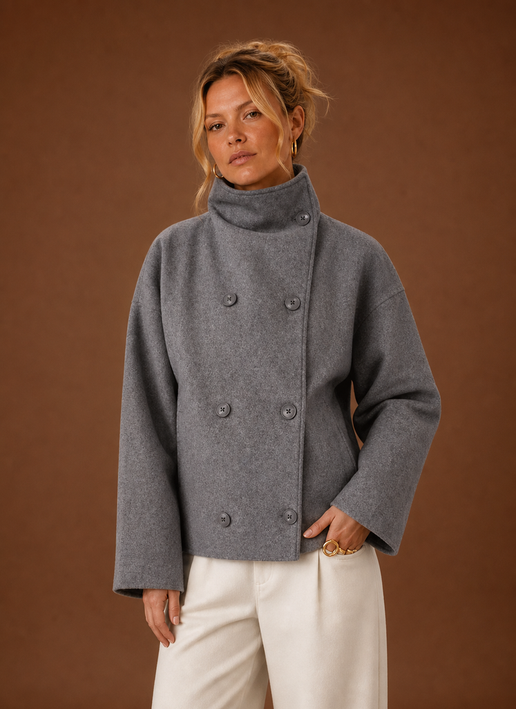 Damen Jacke mit Stehkragen