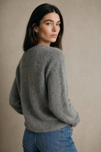 Damen warme Oversized-Strickjacke aus Kunstkaschmir