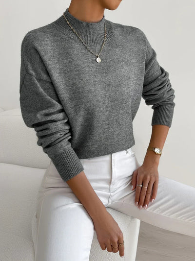 Emilia | Damen Langarm Pullover Oberteil