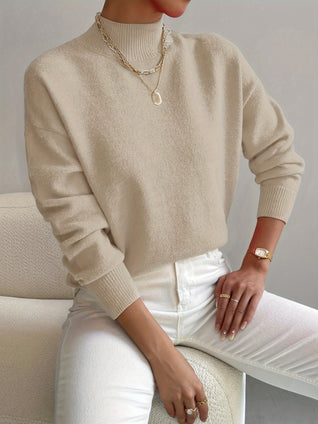 Emilia | Damen Langarm Pullover Oberteil