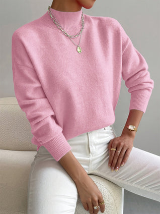 Emilia | Damen Langarm Pullover Oberteil